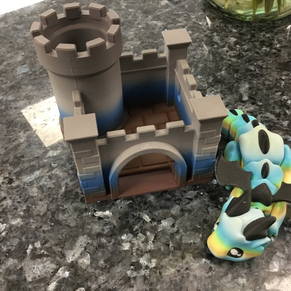 3D Printed Castle and Dragon
