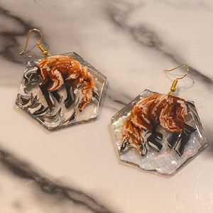 Assorted Painted Glass/Sea Glass Earrings