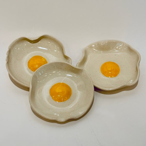 Pottery Egg Spoon Rests