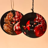 Hand Painted Vinyl Record Ornaments