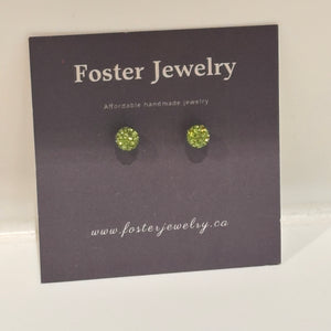 Pave Ball 6mm Earrings