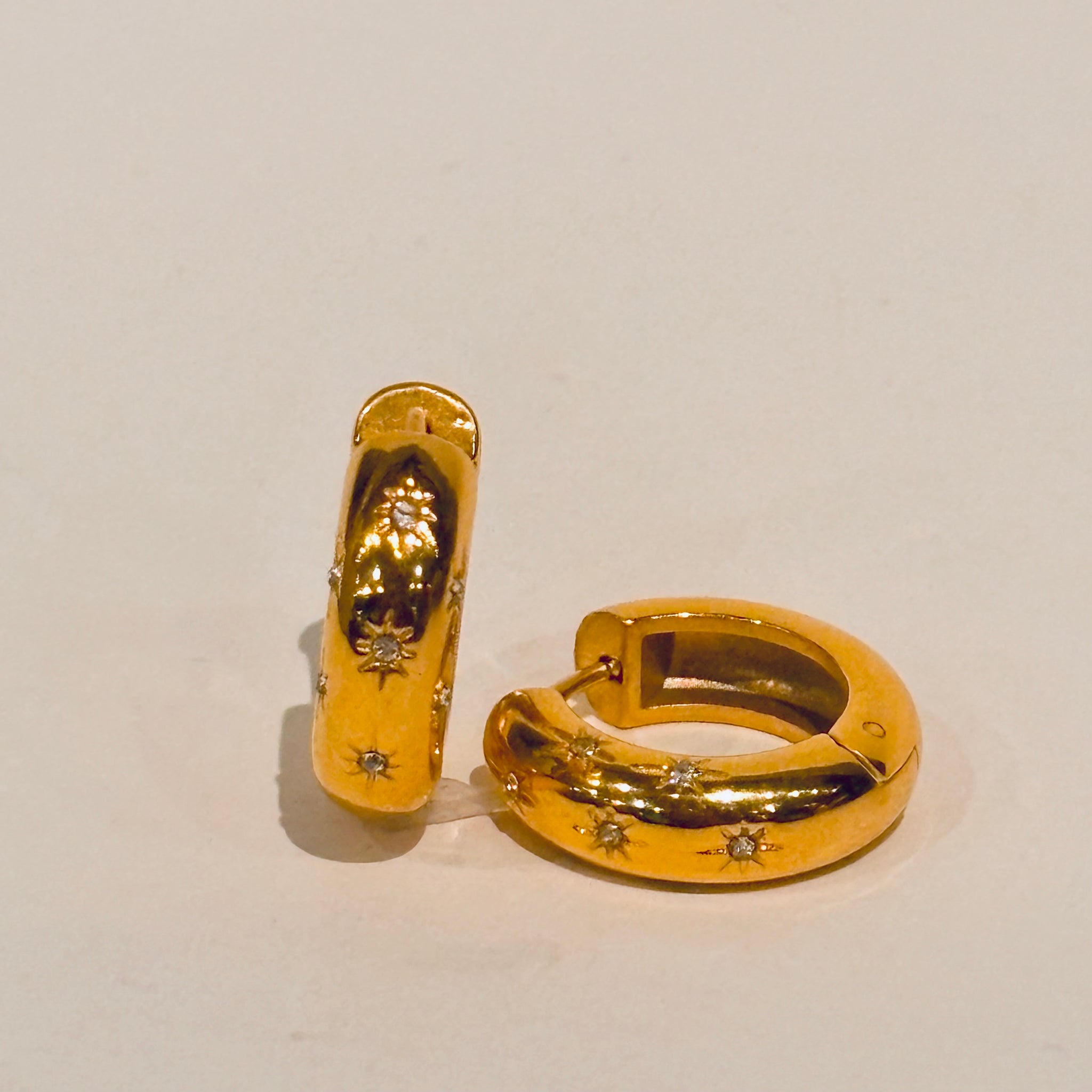18k Gold Plated Hoops