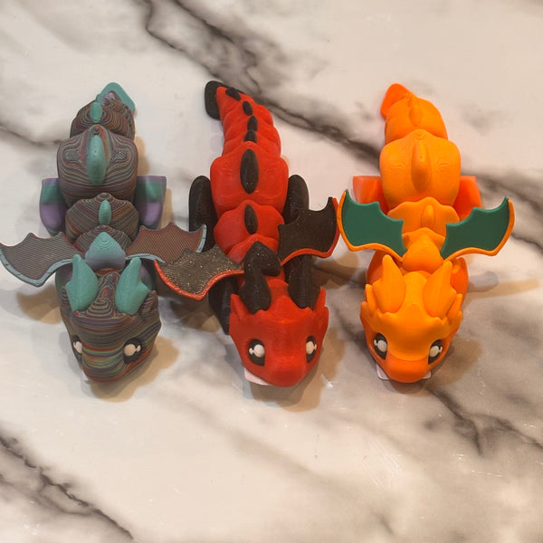 3-D Printed Flexi Dragon