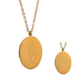 18K Gold Plated, Birth Flower Necklaces