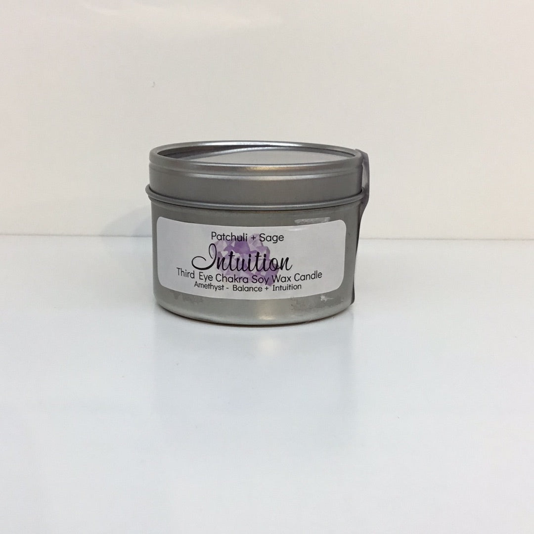 Intuition Soy Wax Crystal Intention Candle 4oz