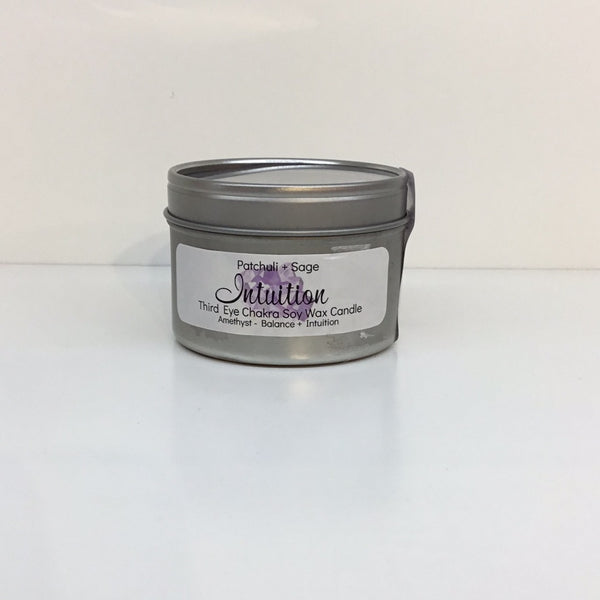 Intuition Soy Wax Crystal Intention Candle 4oz