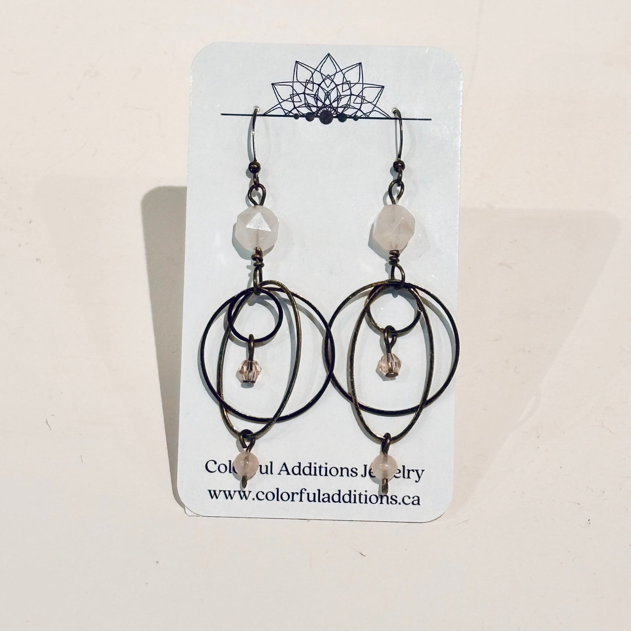 Copper/Bronze Gemstone Earrings