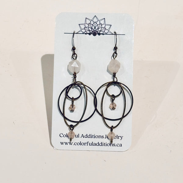 Copper/Bronze Gemstone Earrings