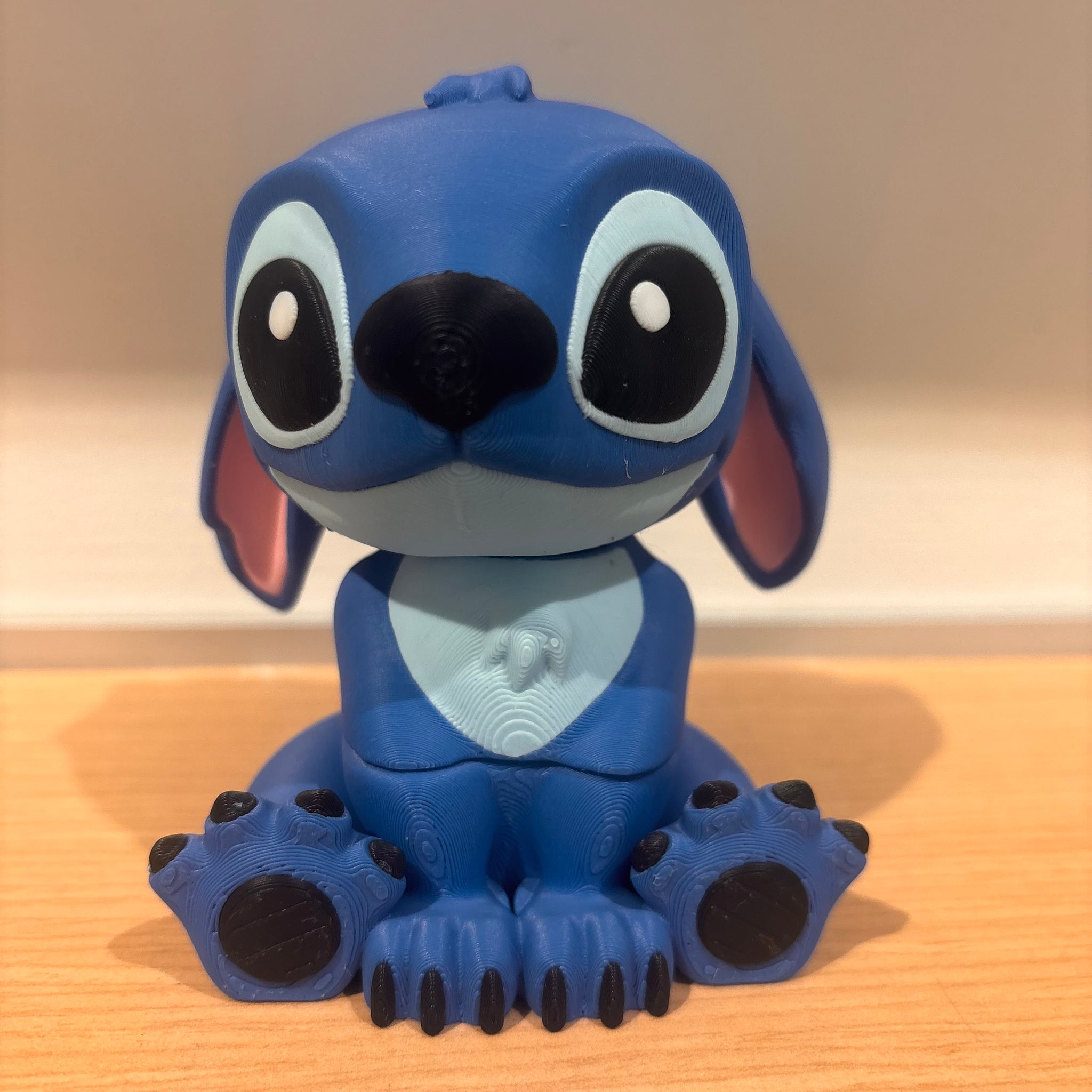 3-D Printed Blue Monster