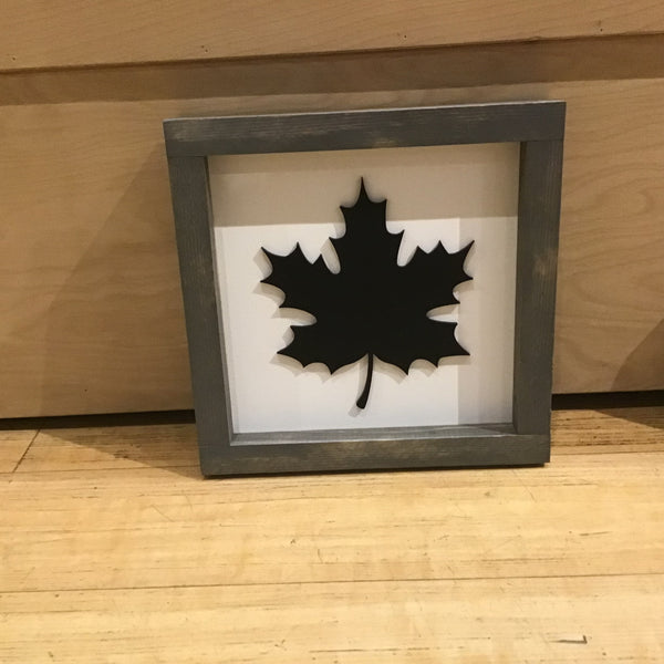 Maple Leaf 3D Sign 8"x8"