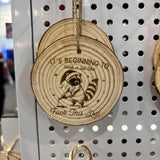 Wood Slide Ornaments