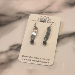Hematite Rectangle Earrings