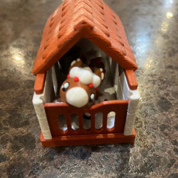 3-D Printed Gingerbread Pony and Stable