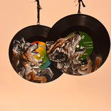 Hand Painted Vinyl Record Ornaments