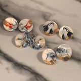 Assorted Painted Seashell Studs