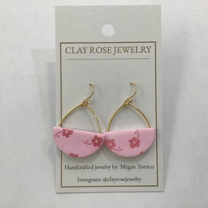 Half Circle Dangle Earrings