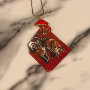 Assorted Painted Glass Necklaces