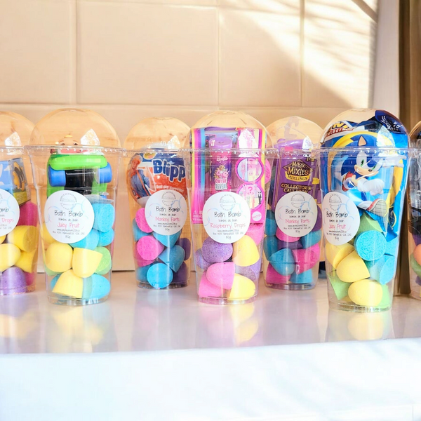 Bath Bombs in a Cup with Random Child Toy