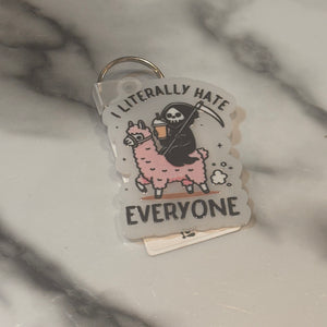 Acrylic Phrase Keychain