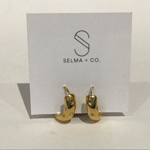 18k Gold Plated Hoops