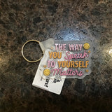 Acrylic Phrase Keychain