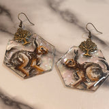 Assorted Painted Glass/Sea Glass Earrings