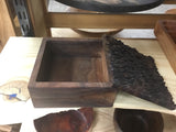 Square Wooden Box with Lid