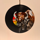 Hand Painted Vinyl Record Ornaments