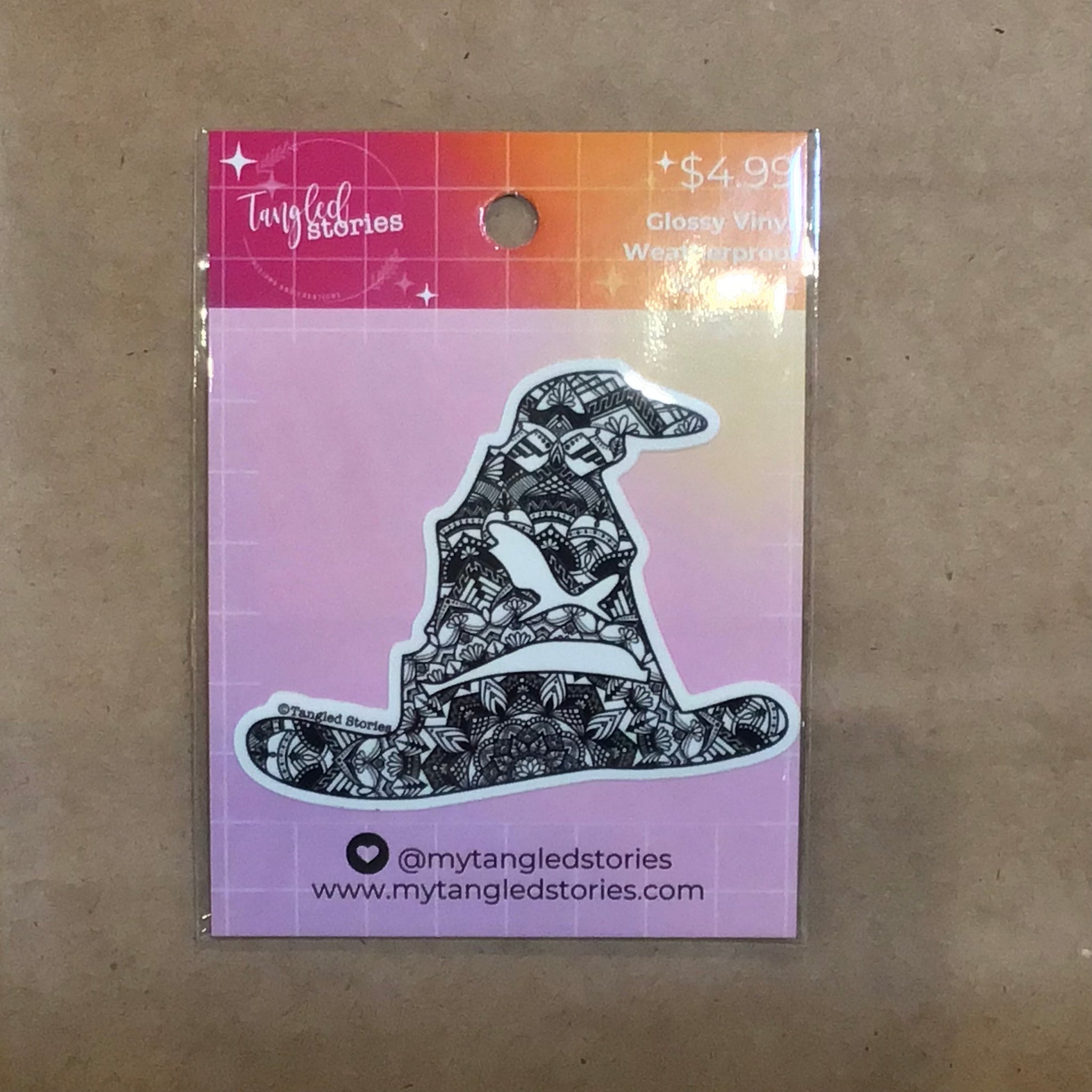 Wizard Hat Weatherproof Sticker