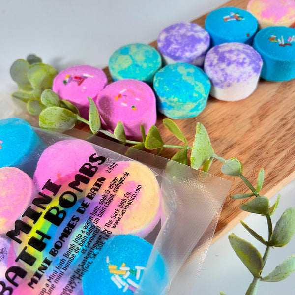 Mini Rainbow Bathbombs