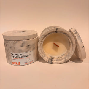 Wood Wick Gypsum Jar Candles
