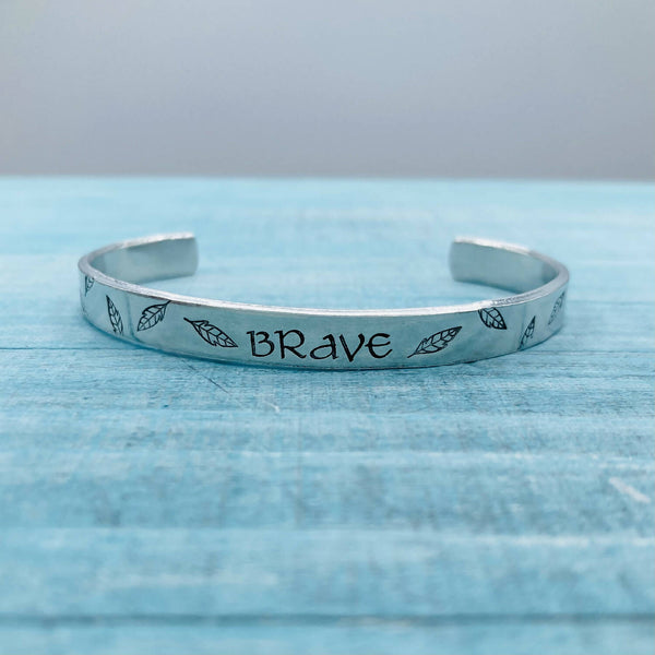 Small Aluminum Cuff, 1/4" width