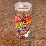 16oz Plastic Libbey with Lid/Straw