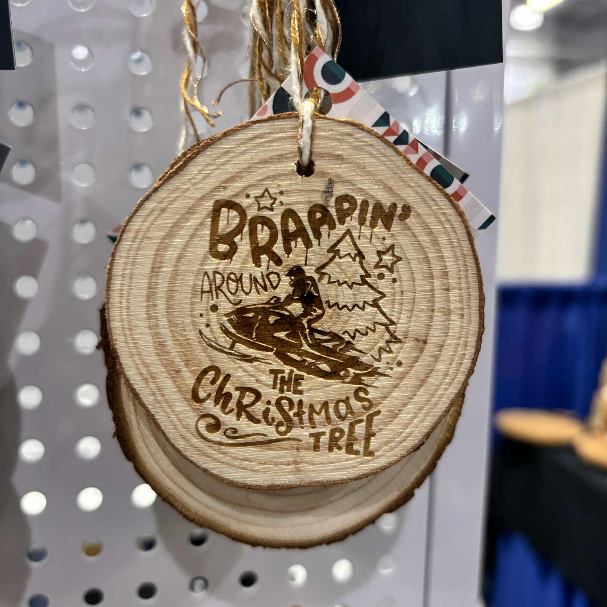 Wood Slide Ornaments