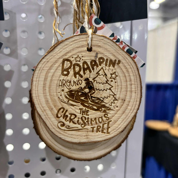 Wood Slide Ornaments