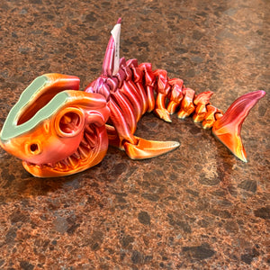 3-D Printed XL Skeleton Shark