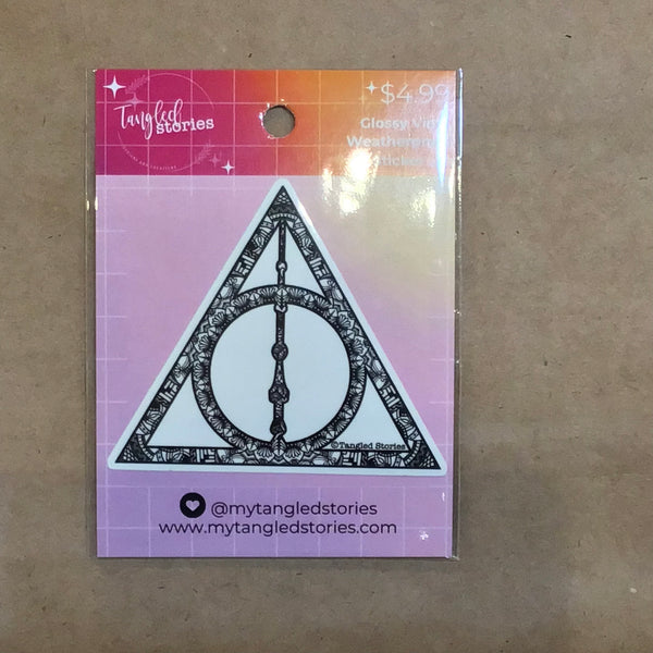Triangle Circle Stick Weatherproof Sticker