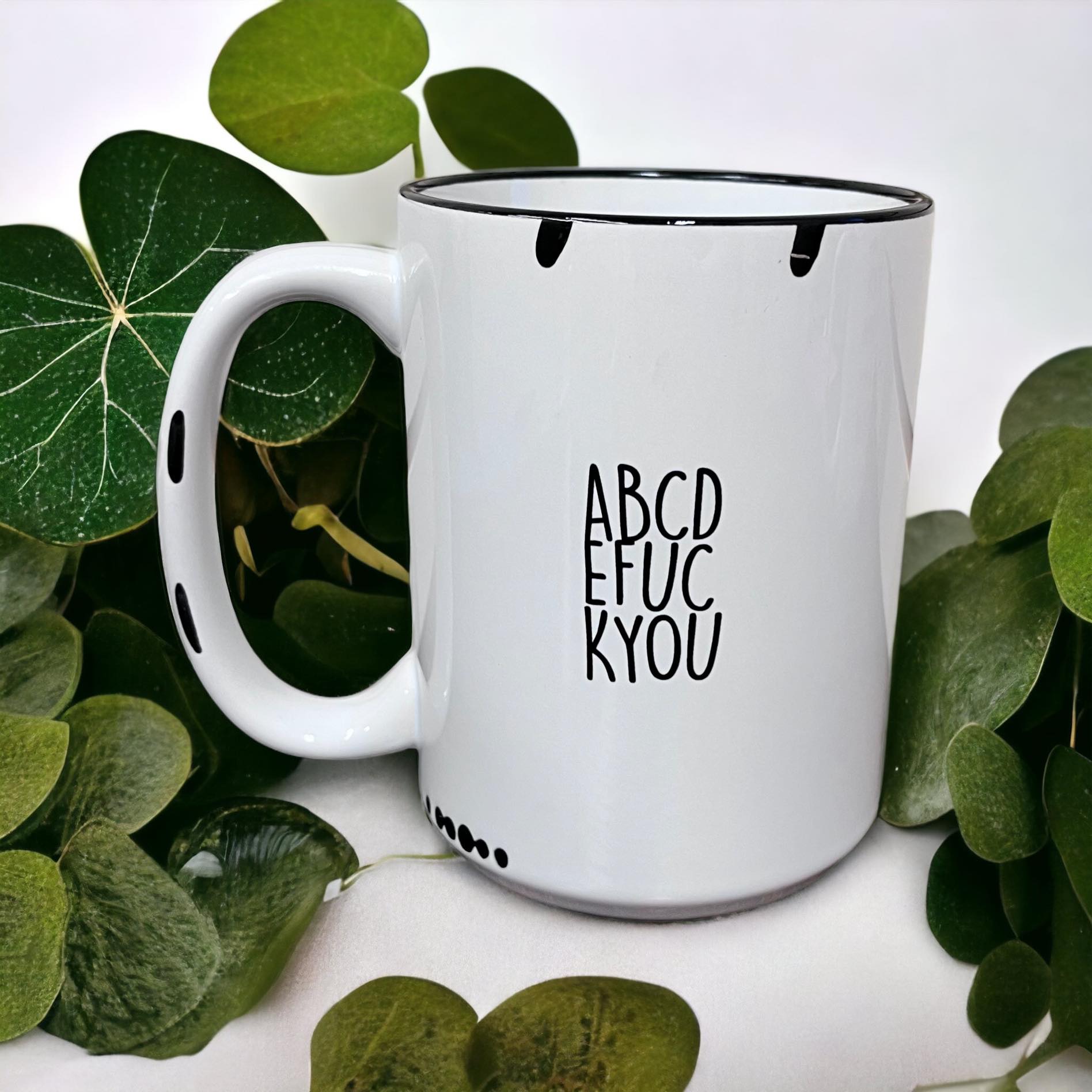 ABCDEFUCKYOU Farmhouse Mug