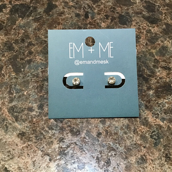 Stainless Steel Stud Earrings - Gold / Silver / Rainbow
