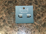 Stainless Steel Stud Earrings - Gold / Silver / Rainbow
