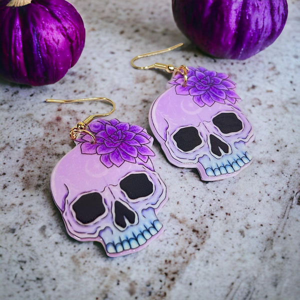 Pastel Skull Earrings