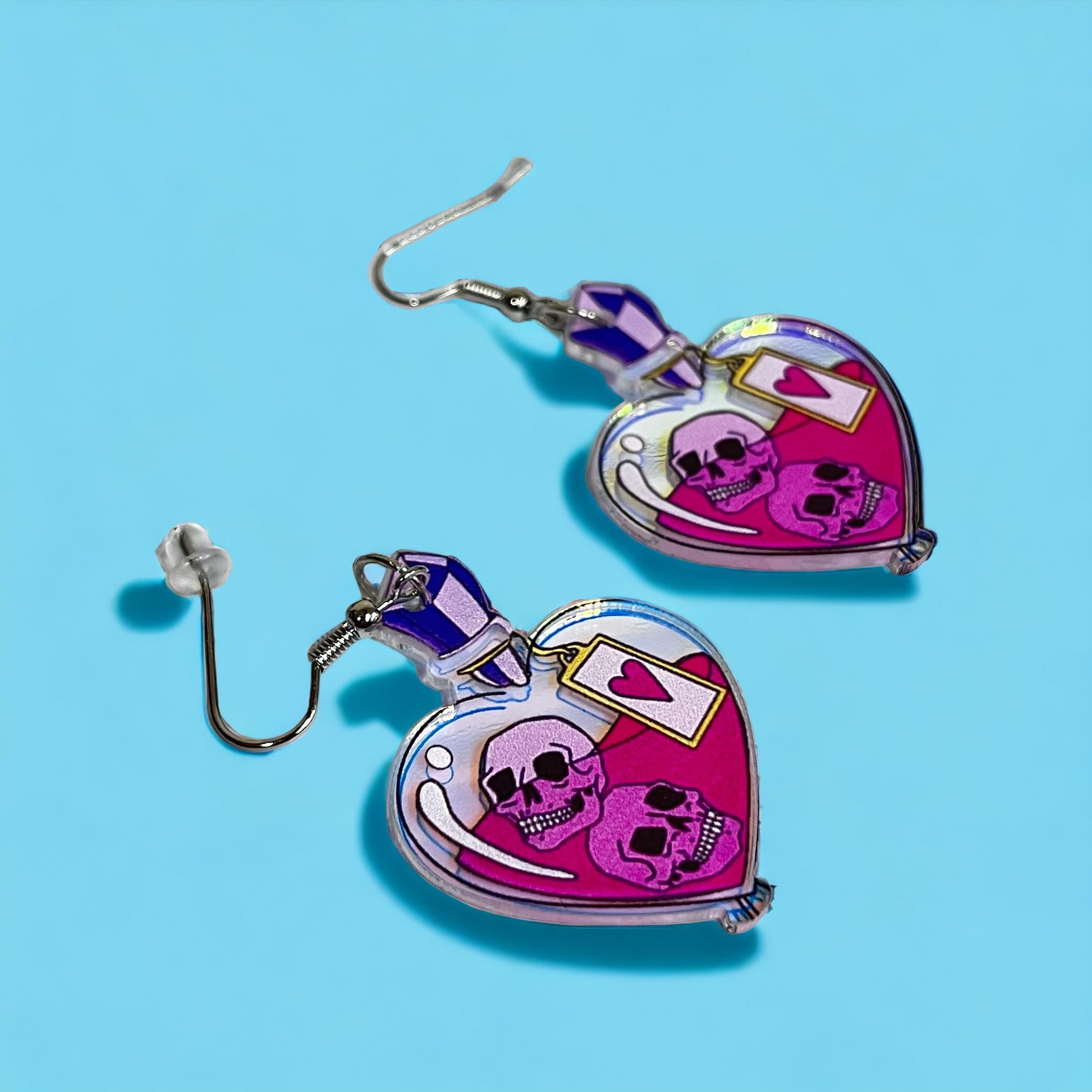 Skull Potion Earrings