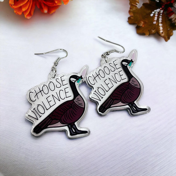 Choose Violence Earrings