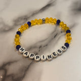 Stretchy Glass Bead Word Bracelets