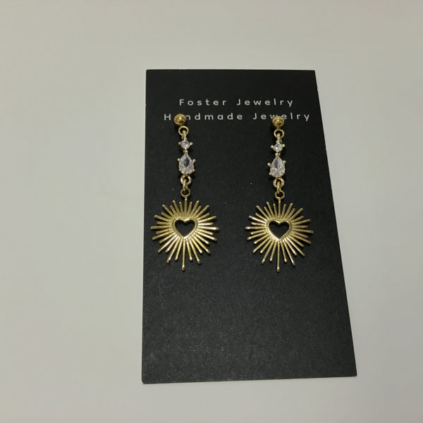 Heart Burst Earrings
