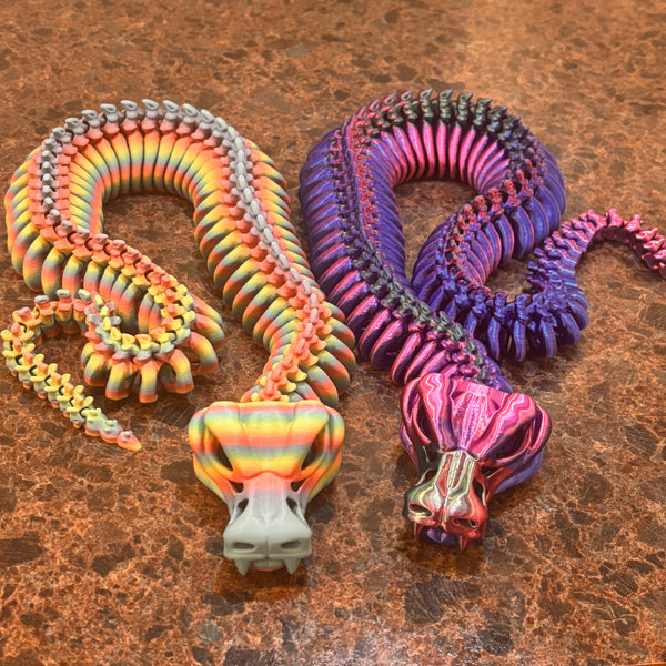 3-D Printed XL Skeleton Snake