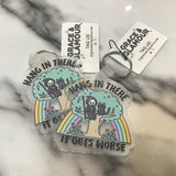 Acrylic Phrase Keychain