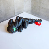 3D Printed Black Dragon