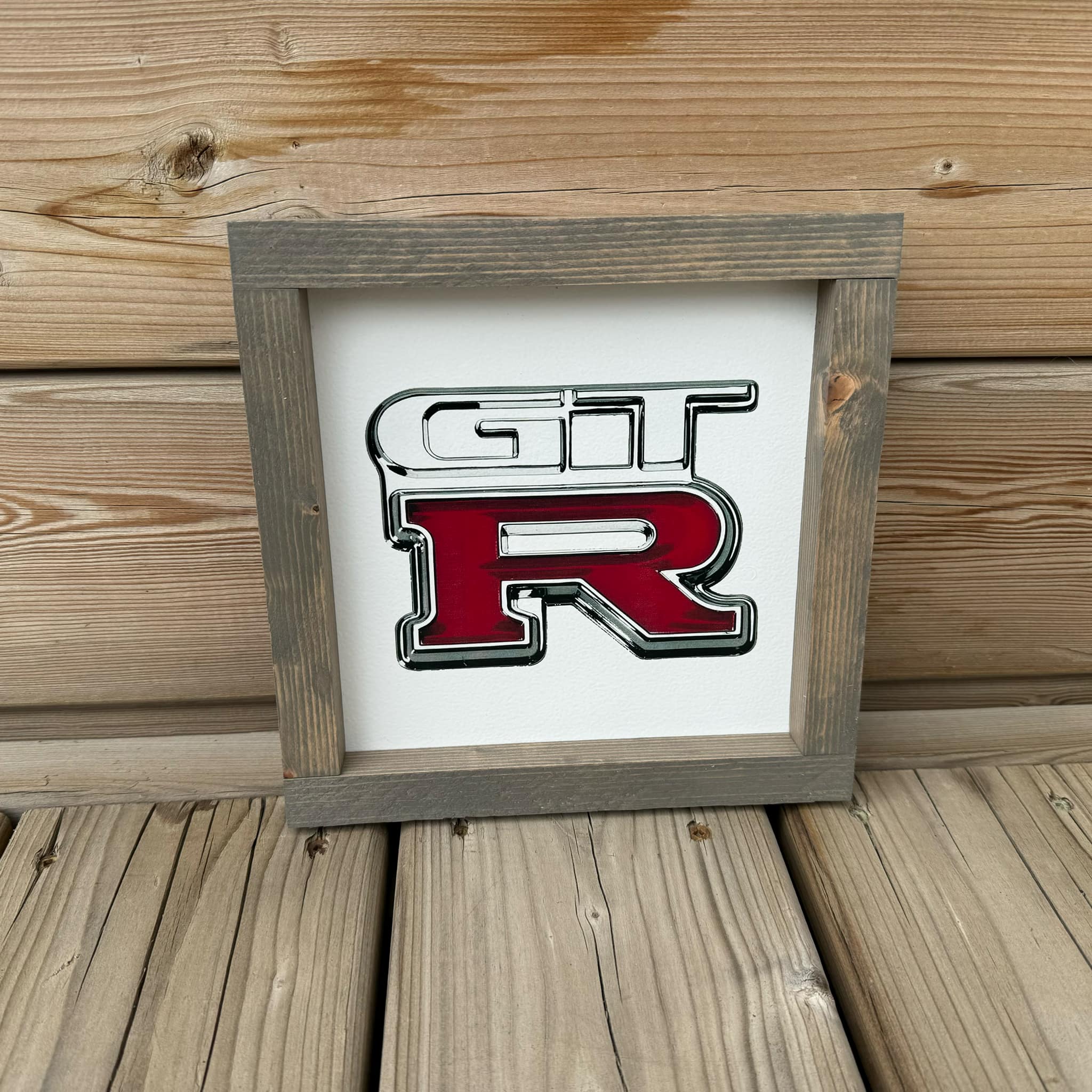 GTR Printed Wood Sign