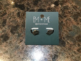 Stainless Steel Stud Earrings - Gold / Silver / Rainbow